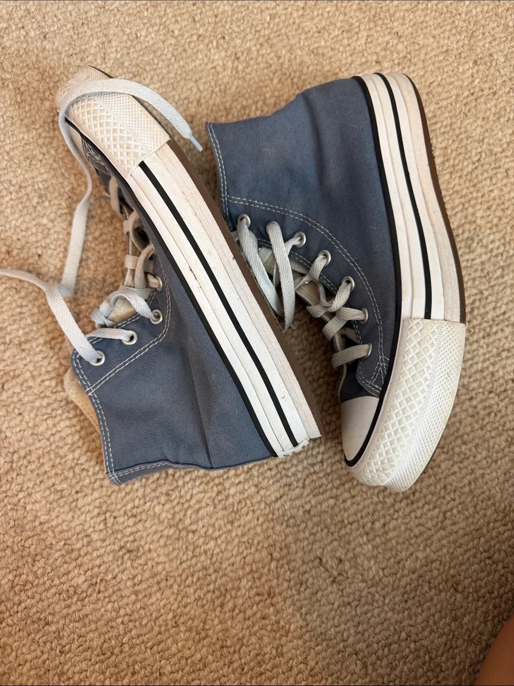 Converse Kids Navy and White High-Top Sneakers